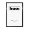 Sort aluminiums ramme A4 21x29,7 cm