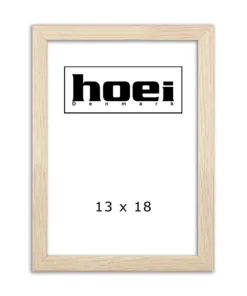 Fotorammei 13x18 cm med ege look og almindelig glas