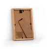 Massiv egetræsramme 10x15 cm med glas og bagstøtte