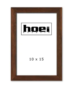 Mørk massiv egetræ ramme 10x15