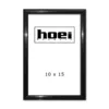 Sort aluminiums ramme - 10x15 cm.