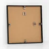 Sort kvadratisk aluminiums ramme - 30x30 cm.