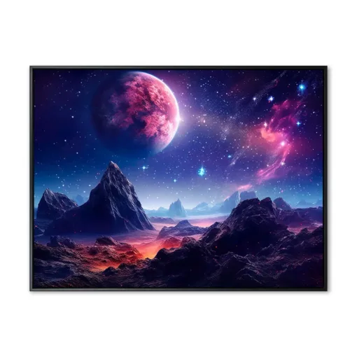 Cosmos fantasy landscape, ai generated