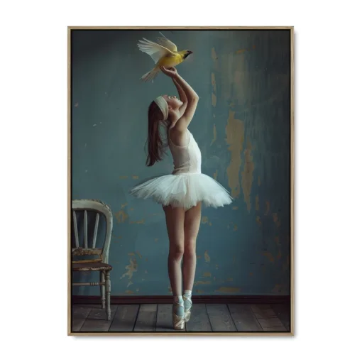 Galleri lærredsprint Ballerina`s Dream EGE svæveramme