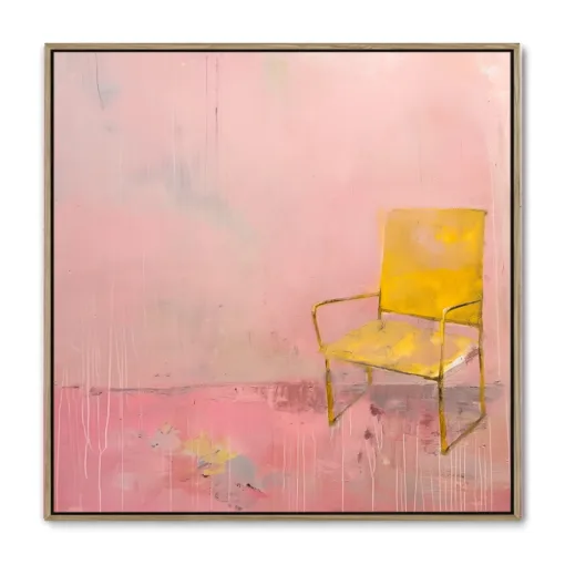 Galleri lærredsprint Blush Room EGE svæveramme