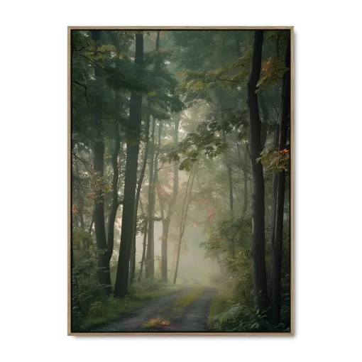 Galleri lærredsprint Woodland Whispers EGE svæveramme