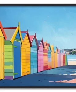 Beach Huts in Color Sort