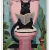 Cat on the Throne Hvid
