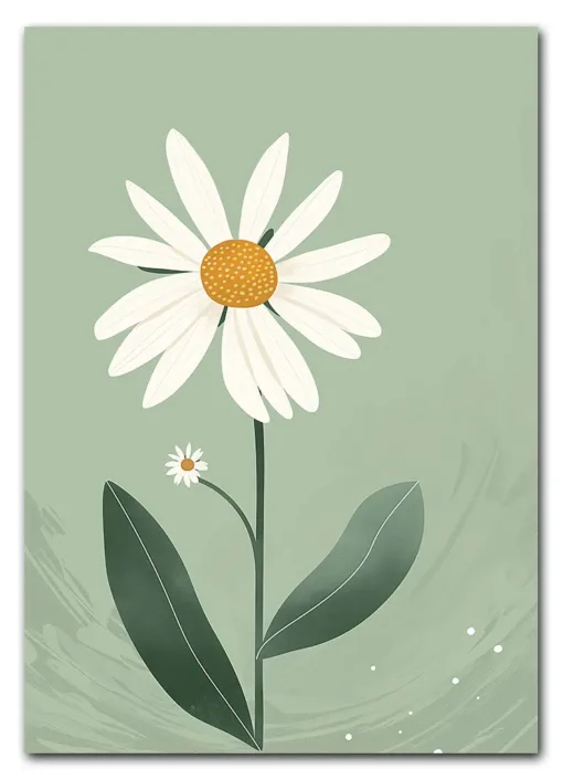 Daisy on Green Plakat