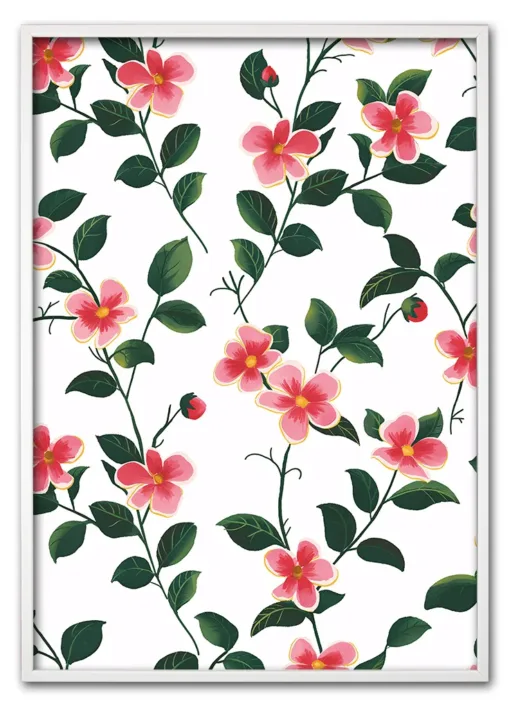 Floral Tapestry No. 02 Hvid