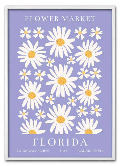 Flower Market Florida Hvid
