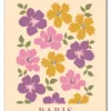 Flower Market Paris Plakat
