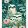 Jungle Sloth Family Hvid