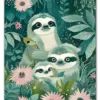 Jungle Sloth Family Plakat