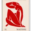 Matisse Cut Outs No. 09 (Red Nude) Hvid