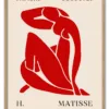 Matisse Cut Outs No. 09 (Red Nude) Massiv Eg