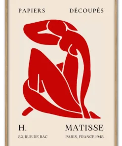 Matisse Cut Outs No. 09 (Red Nude) Massiv Eg