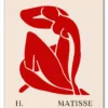 Matisse Cut Outs No. 09 (Red Nude) Plakat