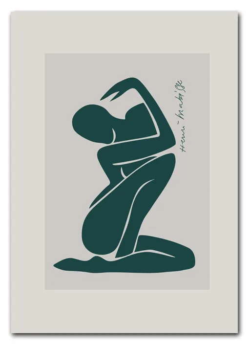 Matisse Deep Green Nude Plakat