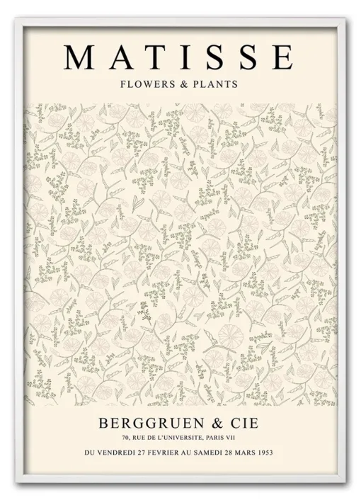 Matisse Flowers & Plants No. 02 Hvid