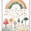 Rainbow Garden Hvid