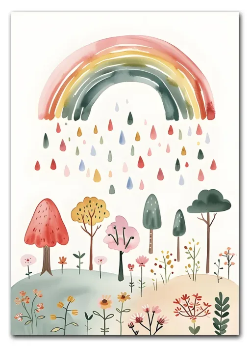 Rainbow Garden Plakat