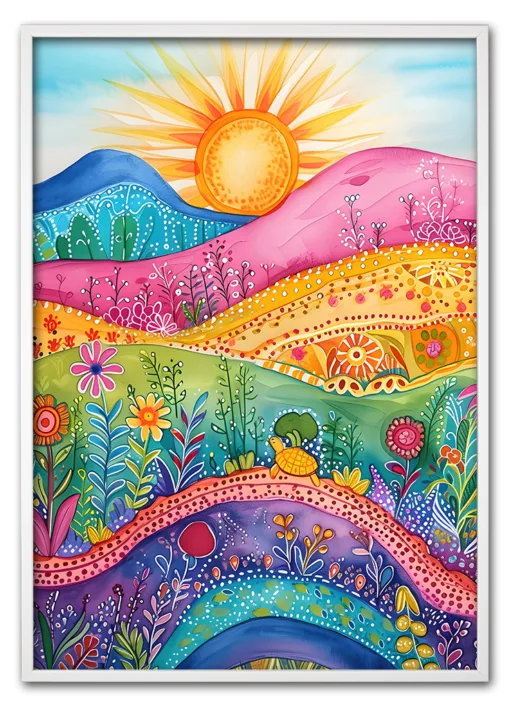 Rainbow Hills No. 01 Hvid
