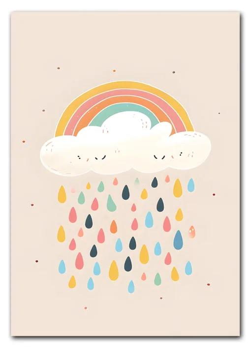 Rainbow Rain Plakat