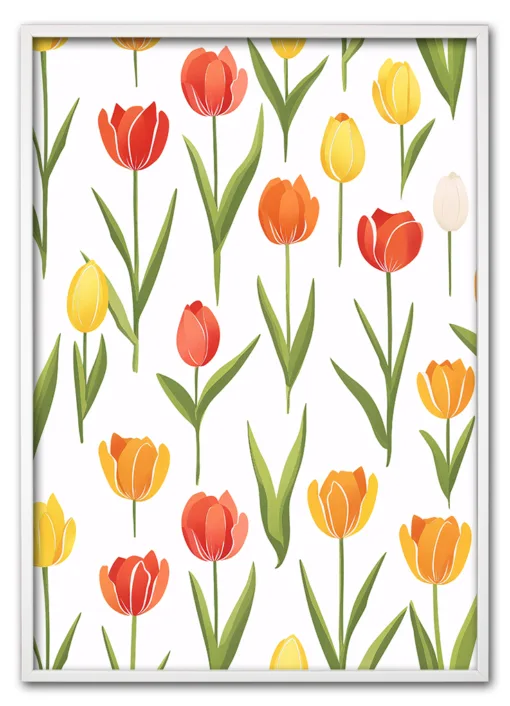 Tulip Composition Hvid