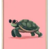 Turtle on Pink Eg