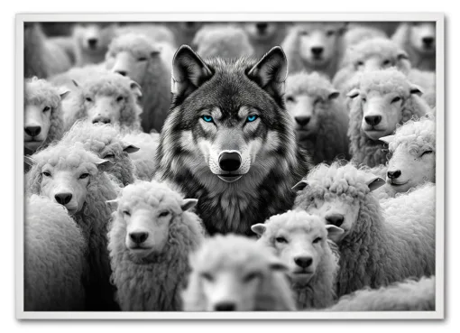 Wolf in the Crowd Hvid