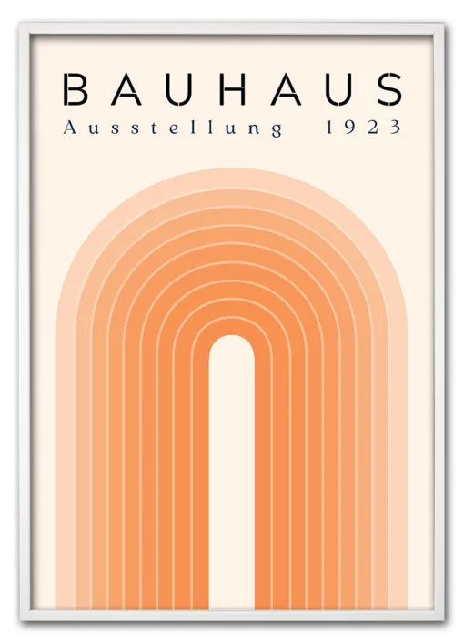 Bauhaus Arch No. 02 – Orange Hvid