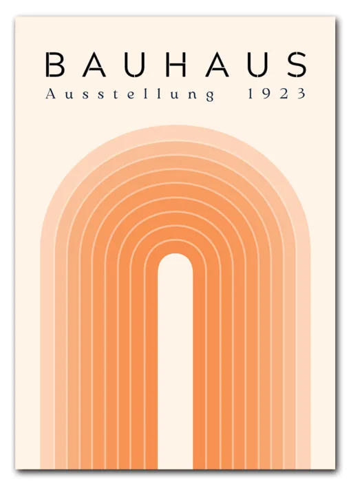 Bauhaus Arch No. 02 – Orange Plakat