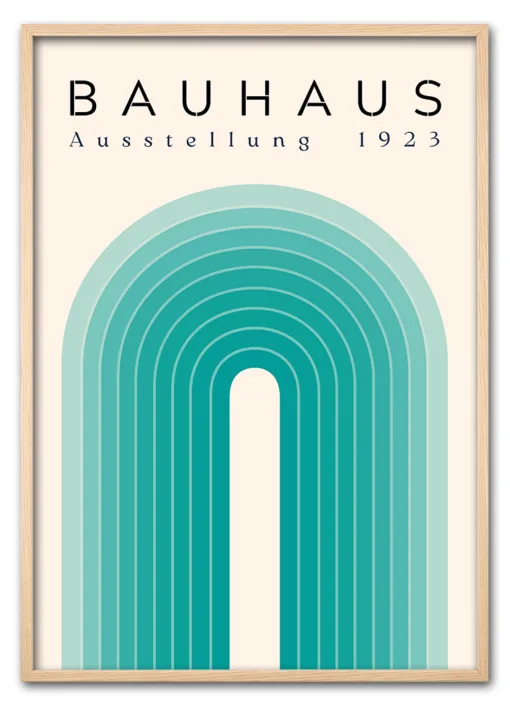 Bauhaus Arch No. 03 – Teal Eg