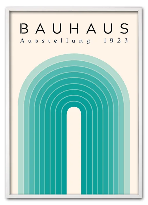 Bauhaus Arch No. 03 – Teal Hvid
