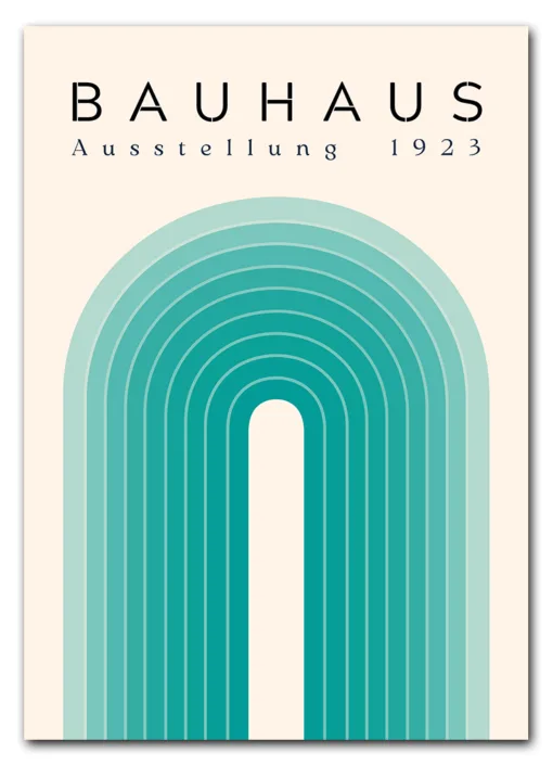 Bauhaus Arch No. 03 – Teal Plakat
