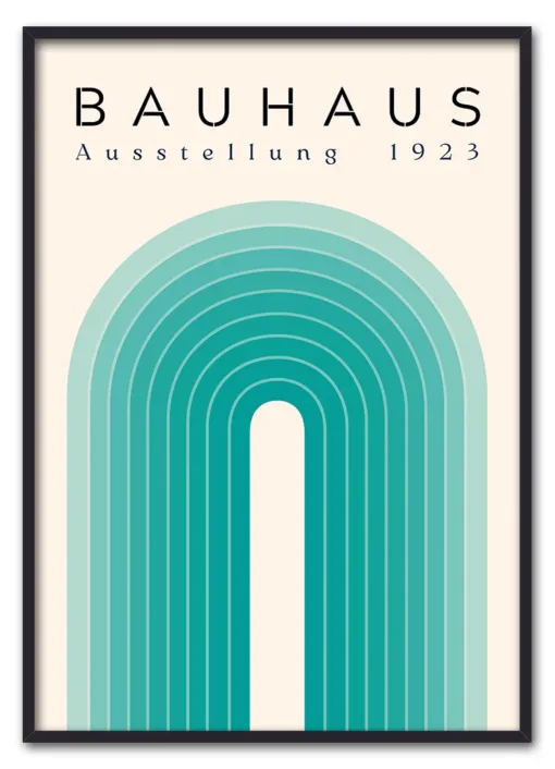 Bauhaus Arch No. 03 – Teal Sort