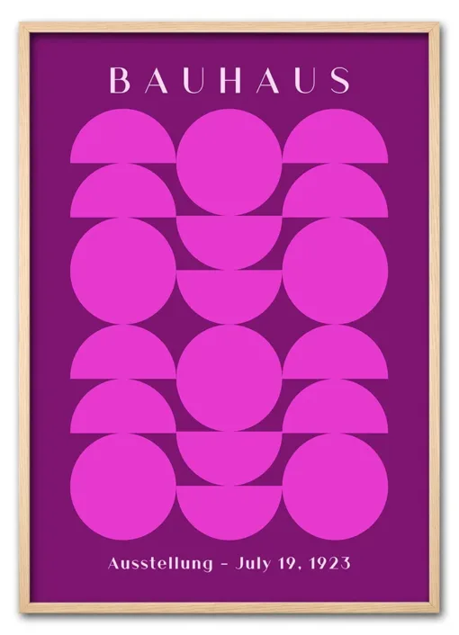 Bauhaus Circles Pink Eg