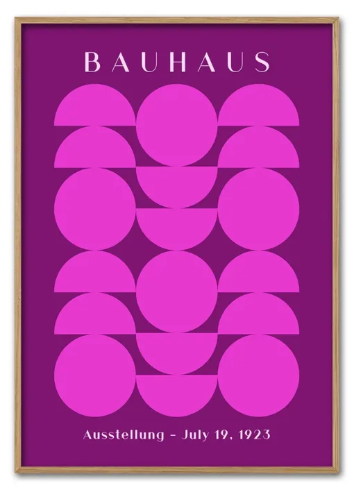 Bauhaus Circles Pink Massiv Eg
