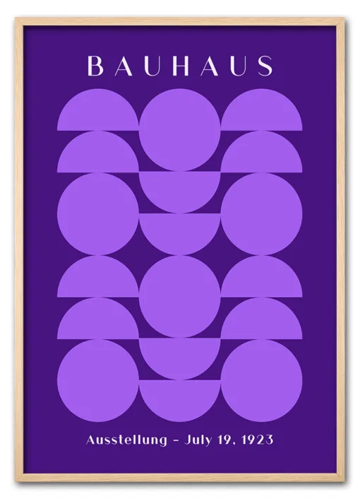Bauhaus Circles Purple Eg