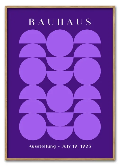 Bauhaus Circles Purple Massiv Eg