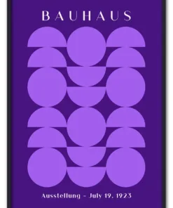 Bauhaus Circles Purple Sort