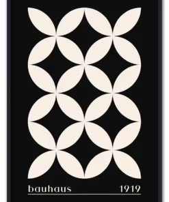 Bauhaus Cross Pattern – Black Edition Sort
