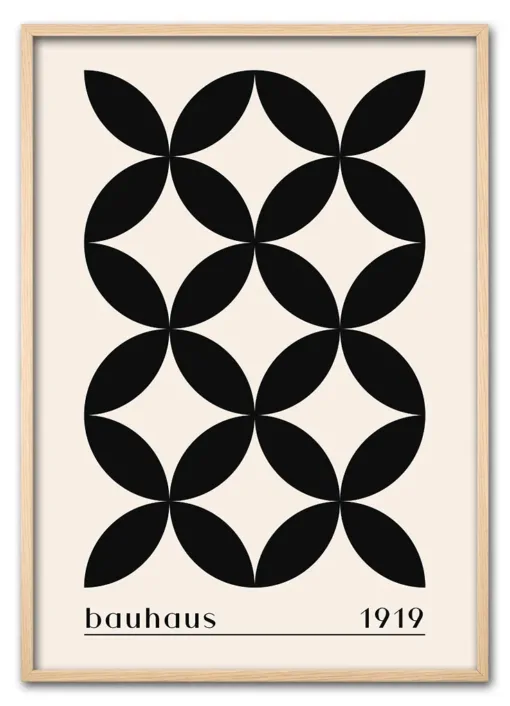 Bauhaus Cross Pattern – Classic Black Eg
