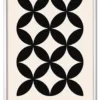 Bauhaus Cross Pattern – Classic Black Hvid