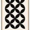 Bauhaus Cross Pattern – Classic Black Massiv Eg