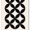 Bauhaus Cross Pattern – Classic Black Plakat