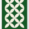Bauhaus Cross Pattern – Green Edition Hvid