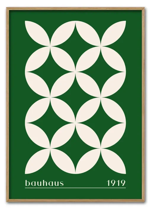 Bauhaus Cross Pattern – Green Edition Massiv Eg