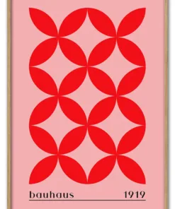 Bauhaus Cross Pattern – Red Edition Massiv Eg